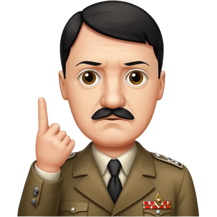 Hitler qui lève le majeur  emoji