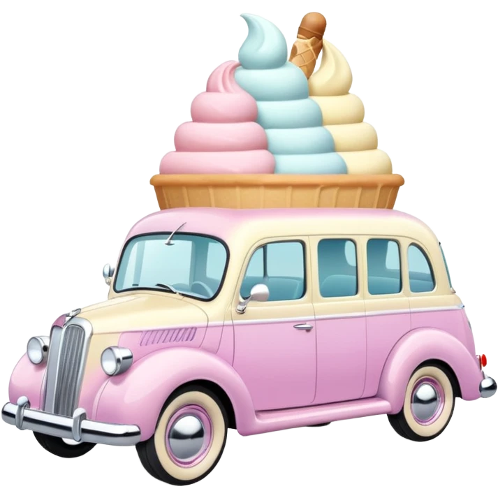 ice cream car emoji