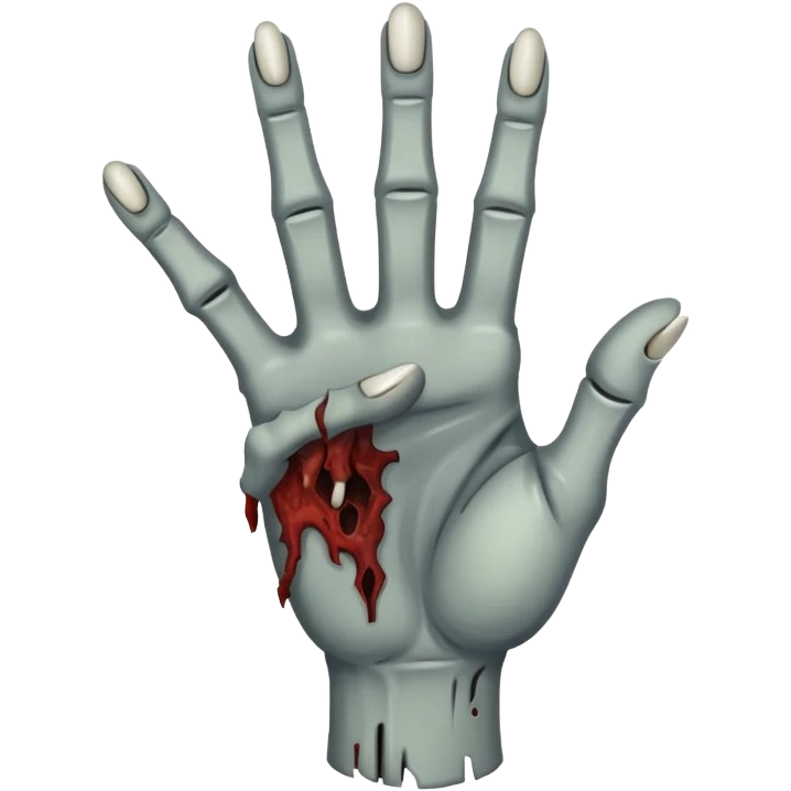 zombie middle finger emoji