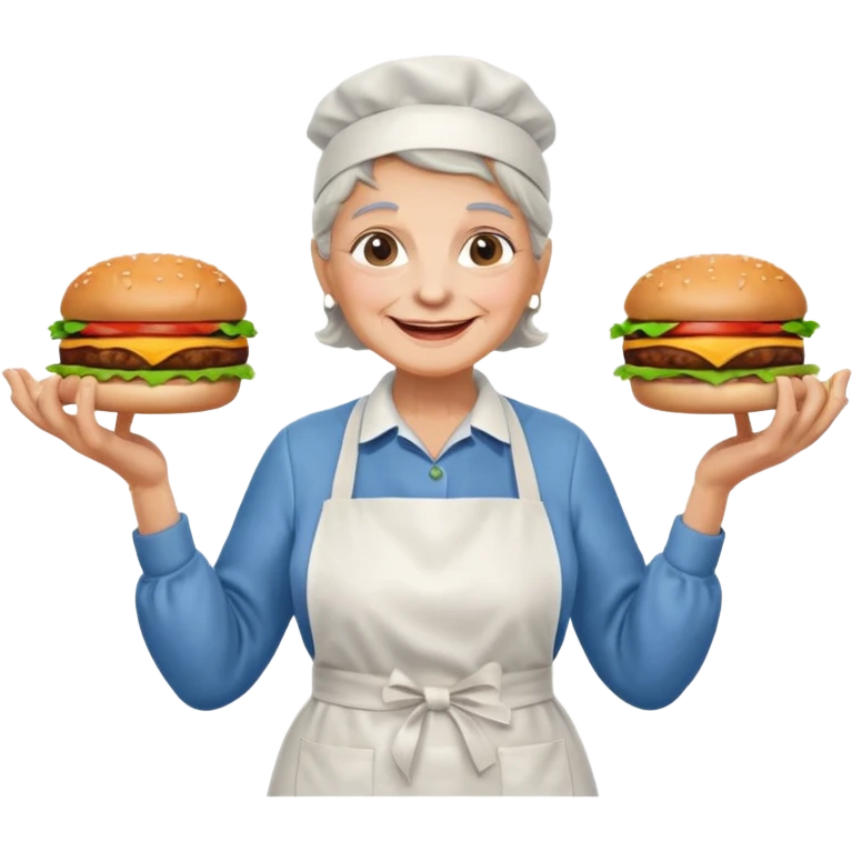 granny burger emoji