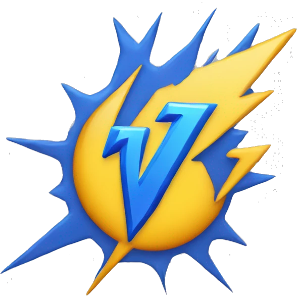 "VS" lightning emoji