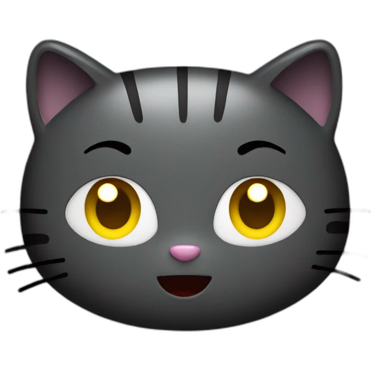 Hello kity dark emoji