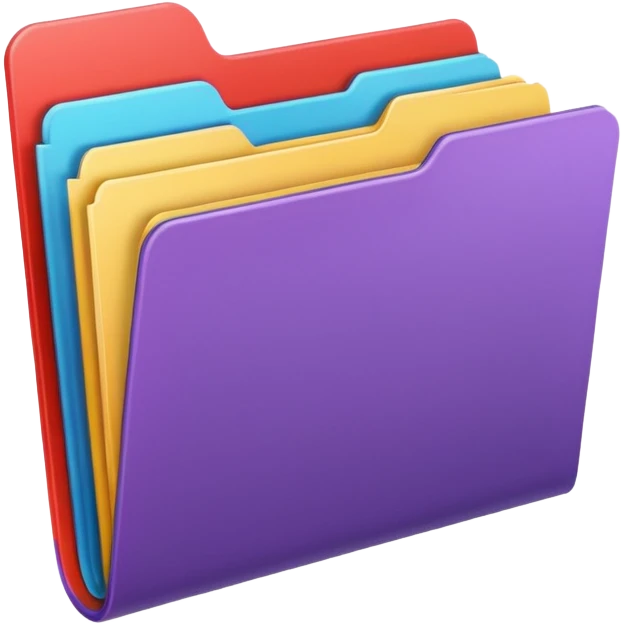 colorful folder emoji