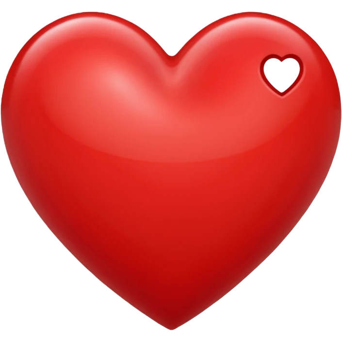 Red unusual heart emoji