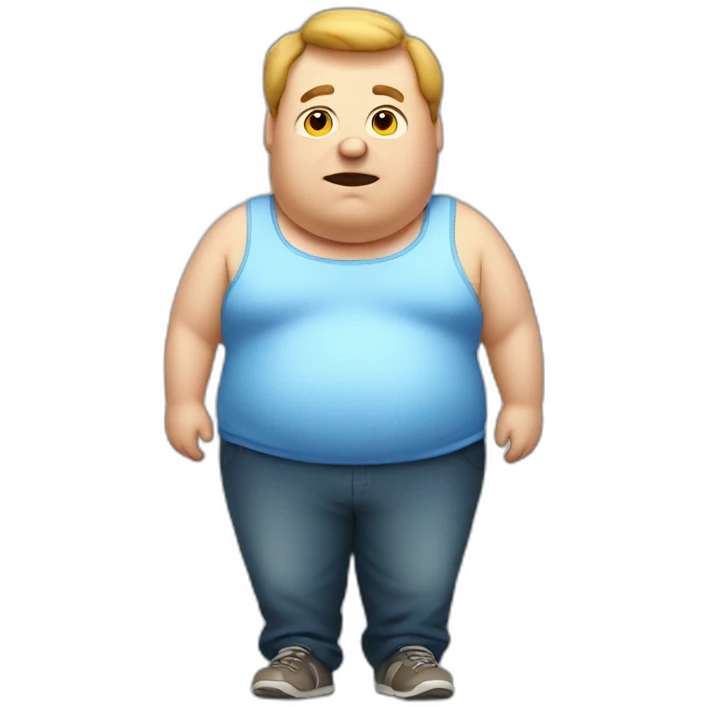 Obese man emoji