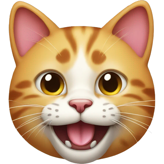 Cat with a huge tongue winking emoji