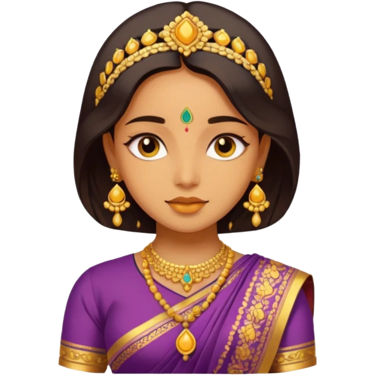 Honey and girl in saree  emoji