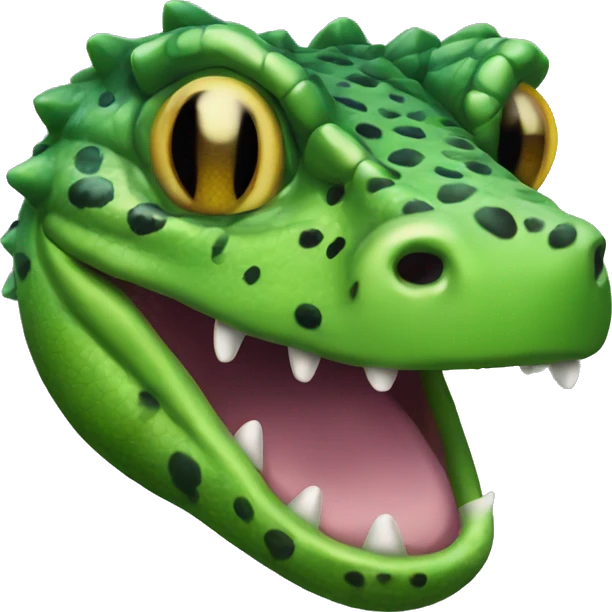 Green Gila Monster Head emoji
