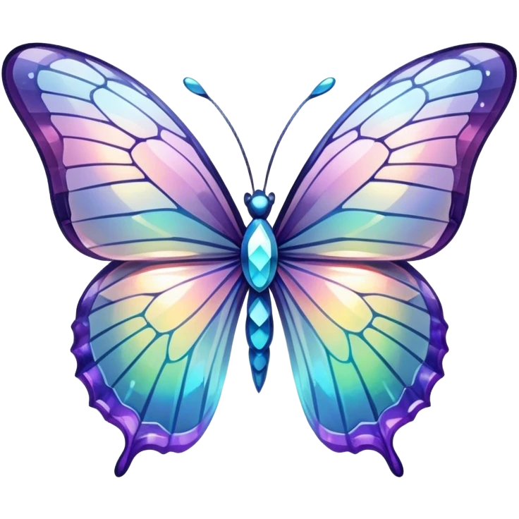 crystal butterfly emoji