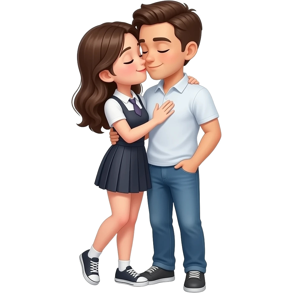 une meuf un gars qui fon l'amort emoji