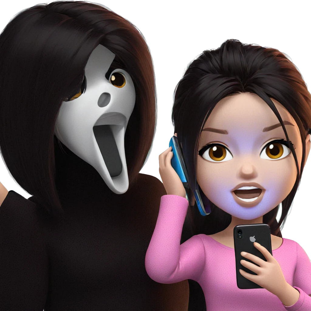 girl with phone in hand emoji