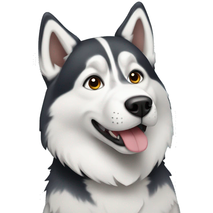 Husky dog emoji