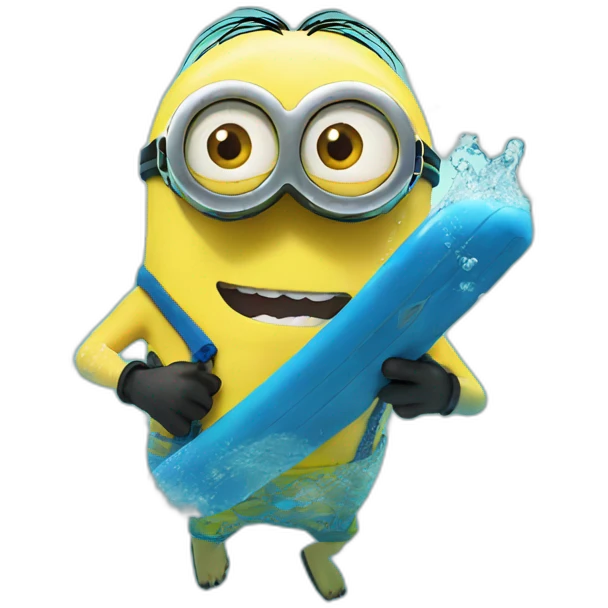 minion swiming emoji
