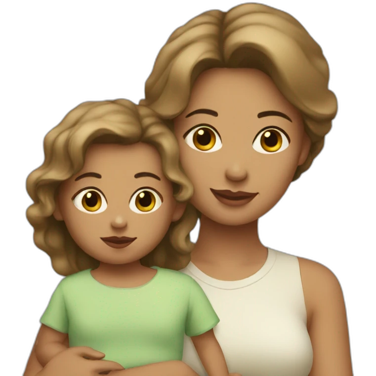 Woman with dark blonde hair with baby boy emoji