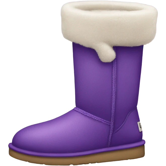 Purple Ugg boot  emoji