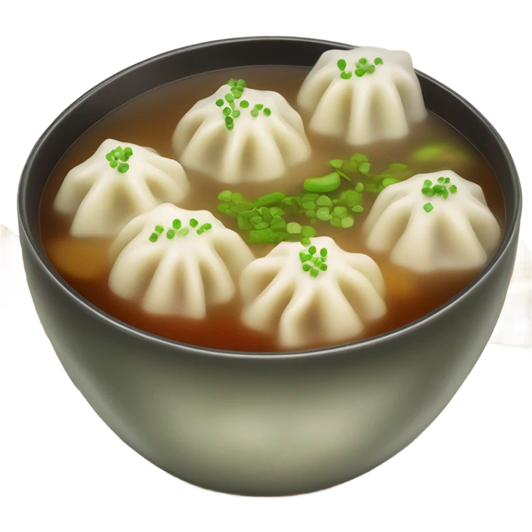 Dumpling soup emoji
