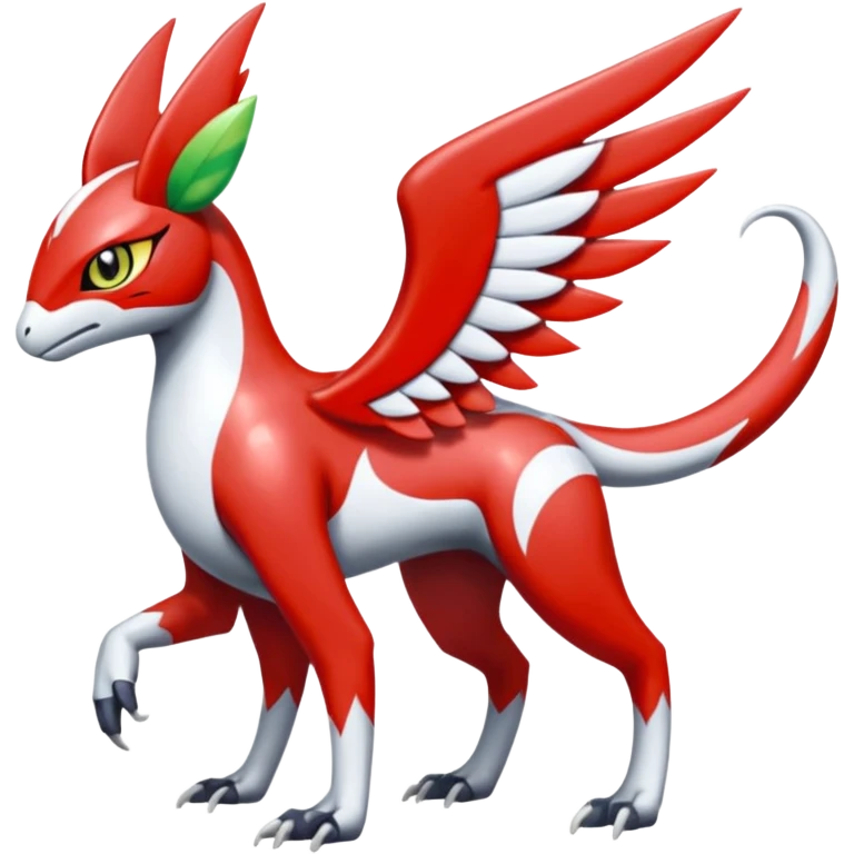 Shiny Colorful Meloetta-Latias-Koraidon-Peppercat-Wargreymon-Protogen-Fakémon-fusion-hybrid-creature emoji