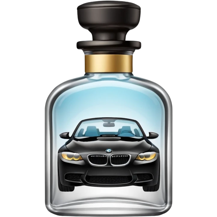 bmw inside in a perfume bottle emoji