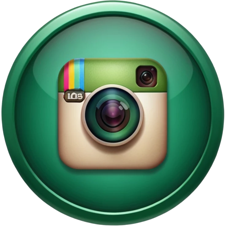 Instagram green verified logo emoji