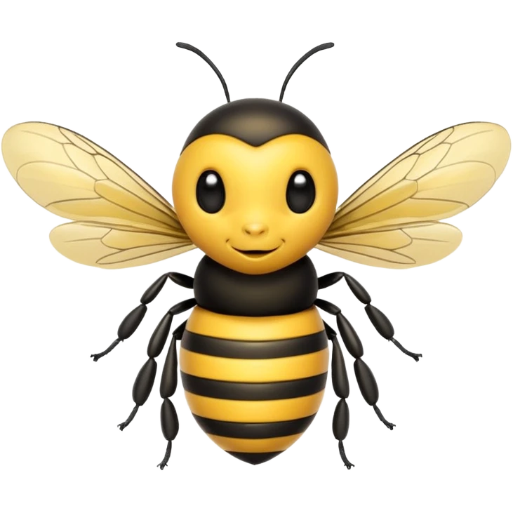 a cartoon bee flying emoji