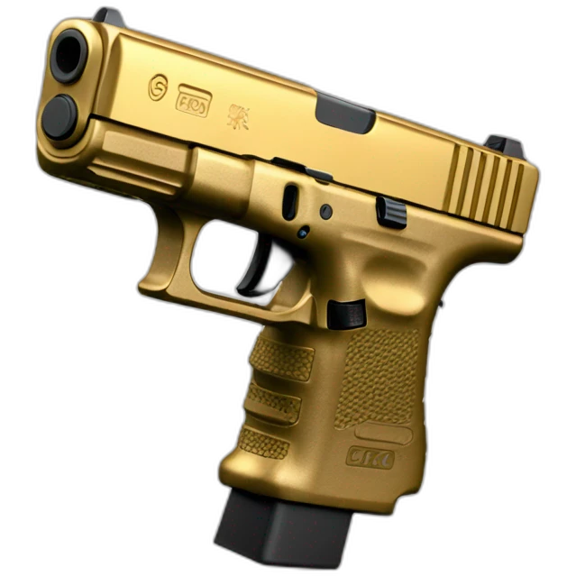 Glock 17 gold emoji