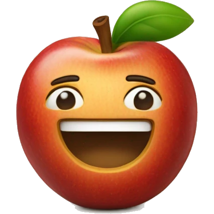 Manzanas con arroz  emoji