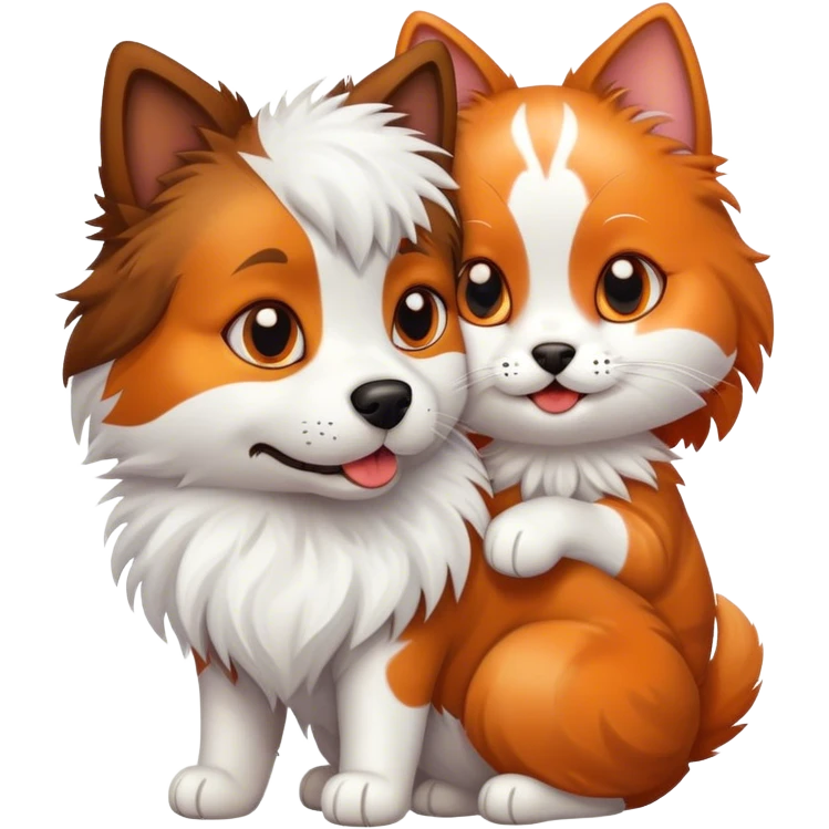 Dog and cat emoji