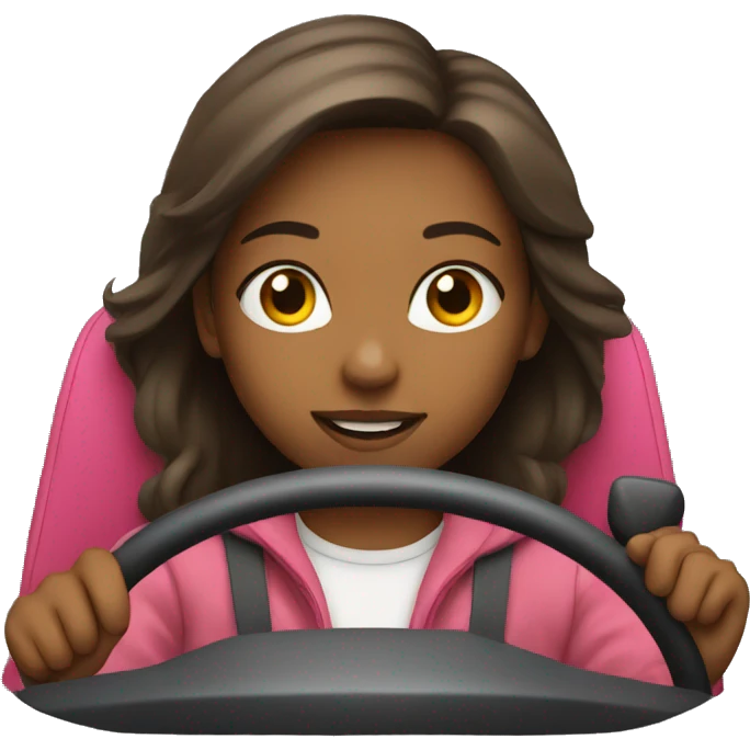 Girl driving  emoji