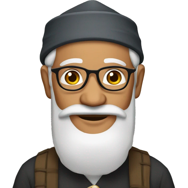 grandfather wearing nepali dhaka topi  emoji