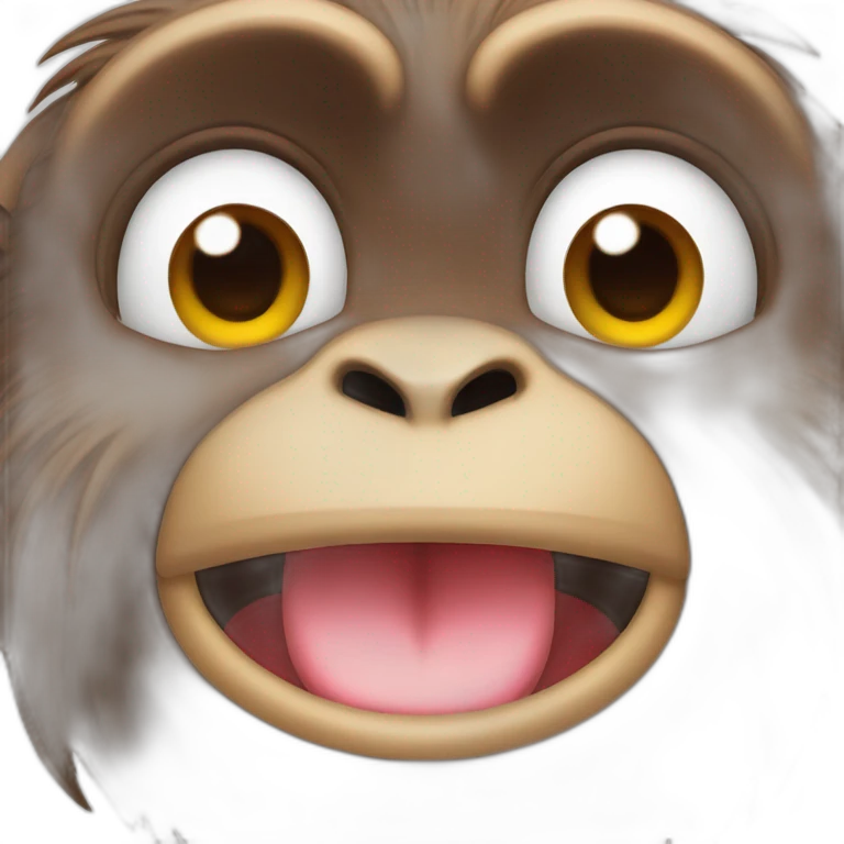 Monkey cry and laugh emoji