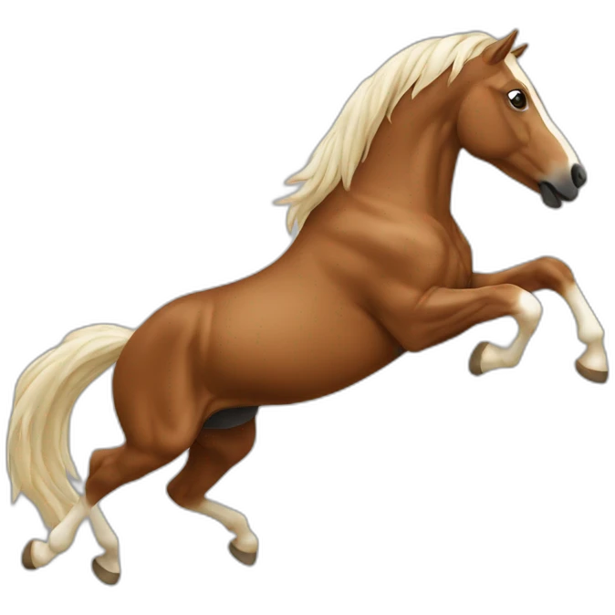 Cheval qui saute emoji