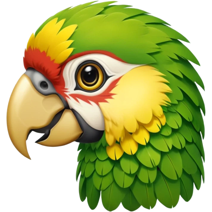 Perroquet qui est de face  emoji