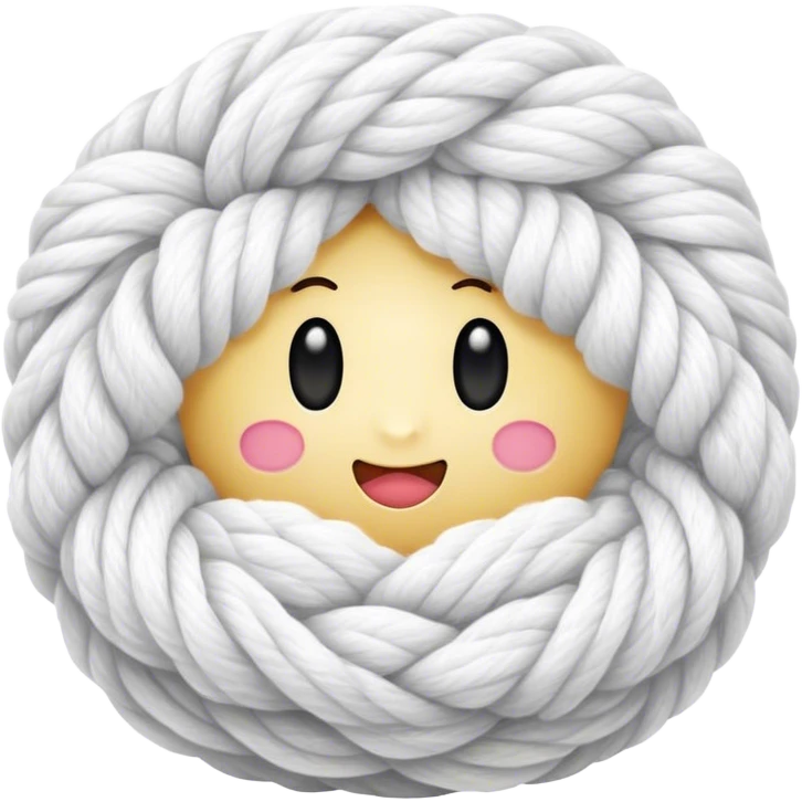 White yarn emoji
