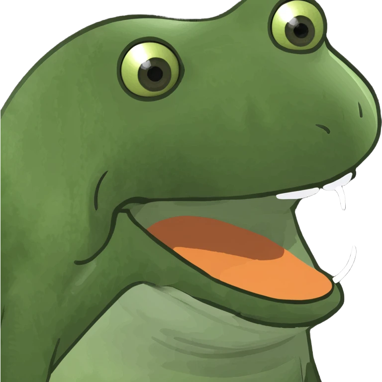 Mouth open meat out emoji