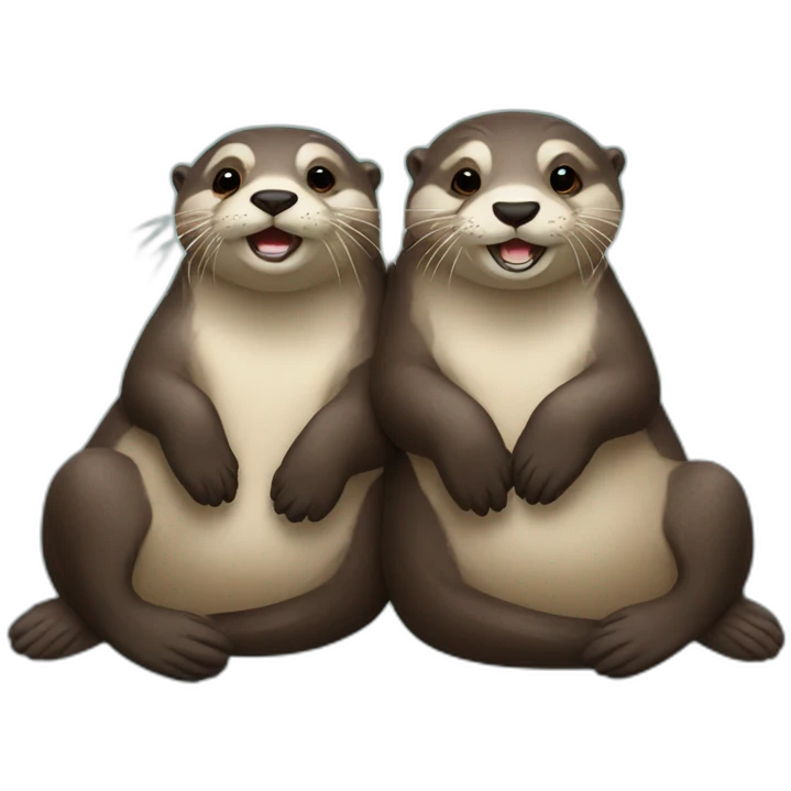 two-otters-chilling emoji
