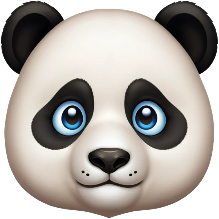 Blue eyed Panda in love emoji