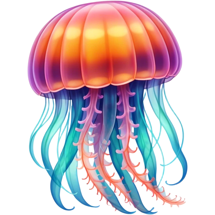 A flower-like jellyfish emoji