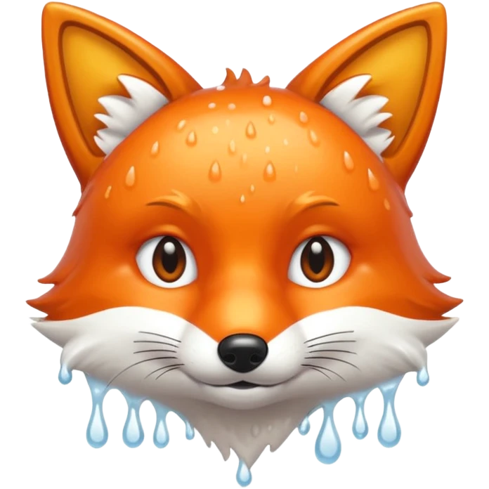 Fox in shower emoji
