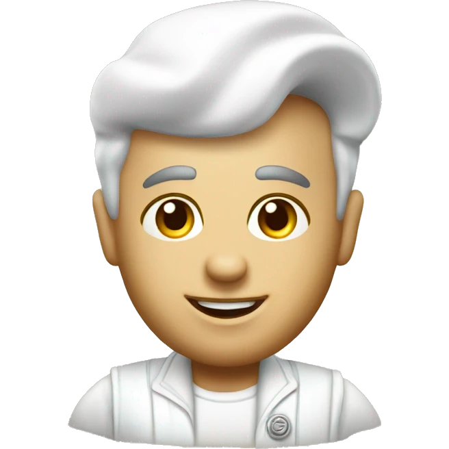 Vanilla ice cream man emoji