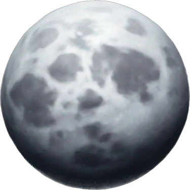 Moon and back  emoji