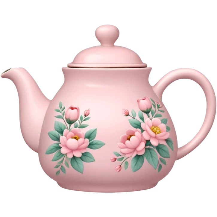 cute pastel pink teapot emoji