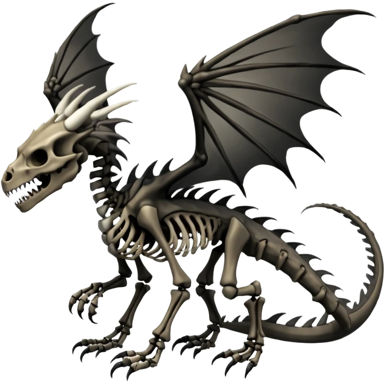 Boneknapper-Skeleton-dragon (full body) emoji