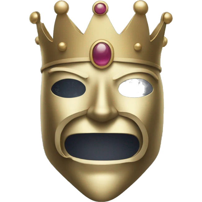 masked king qui leve la main droite emoji