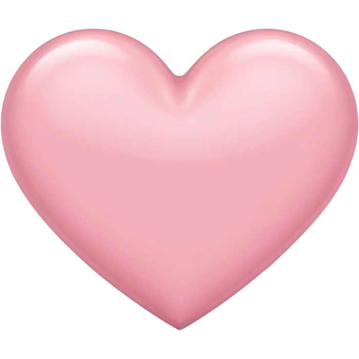 light pink heart with a shine emoji
