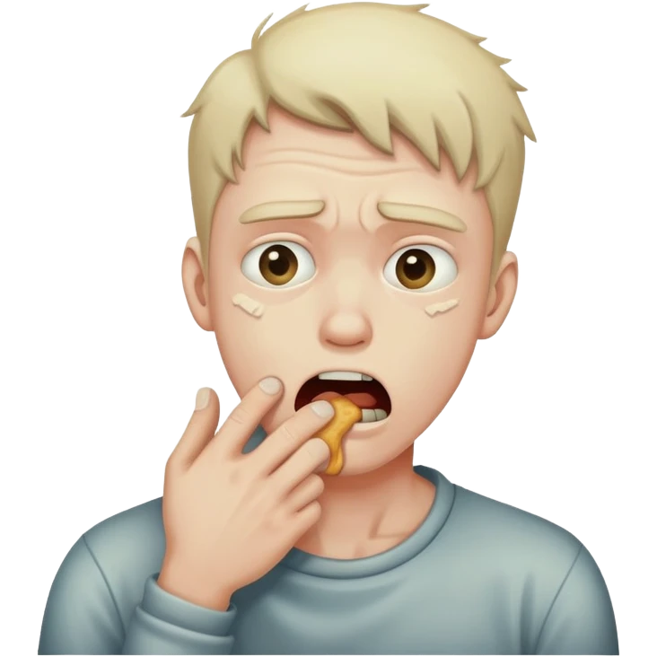 Dude chocking himself  emoji