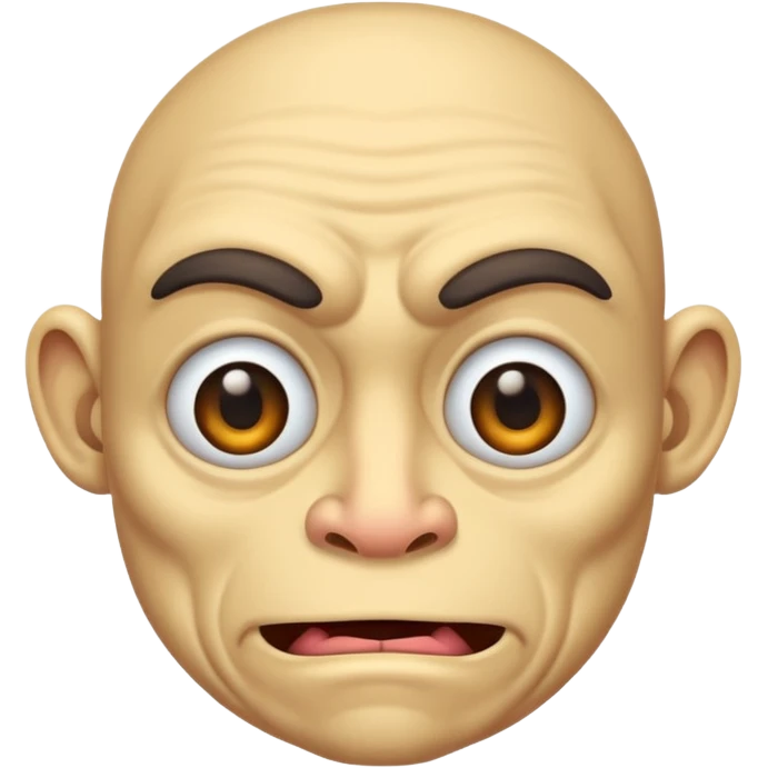 an very very very ugly human, male, with many ugly characteristics emoji