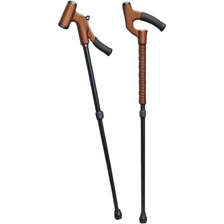 hiking poles, trekking poles emoji