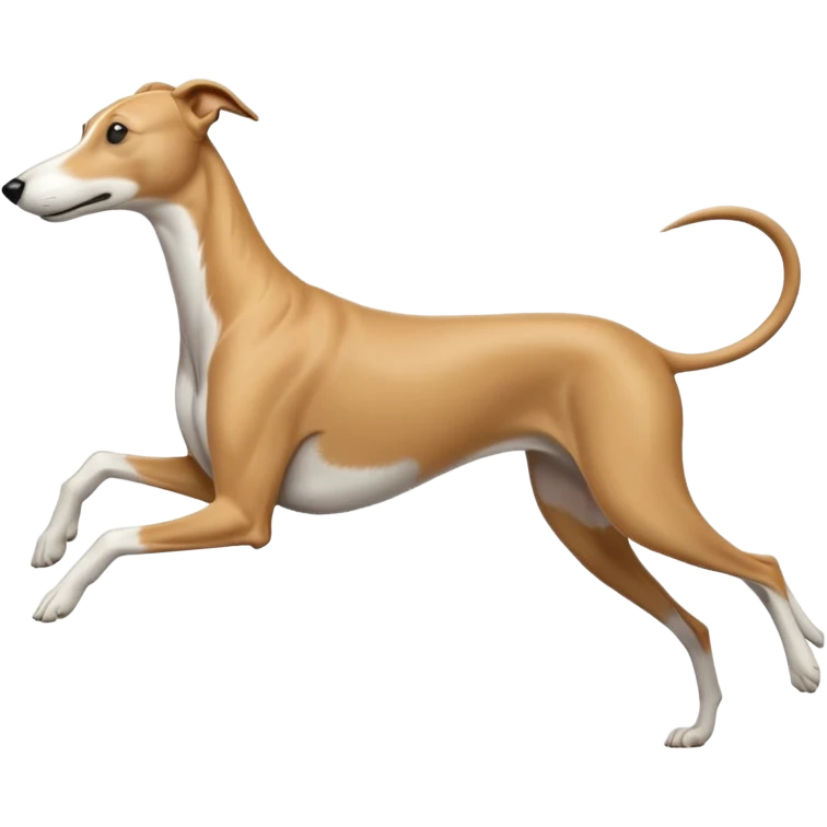 Greyhound running linear 𓃥 emoji