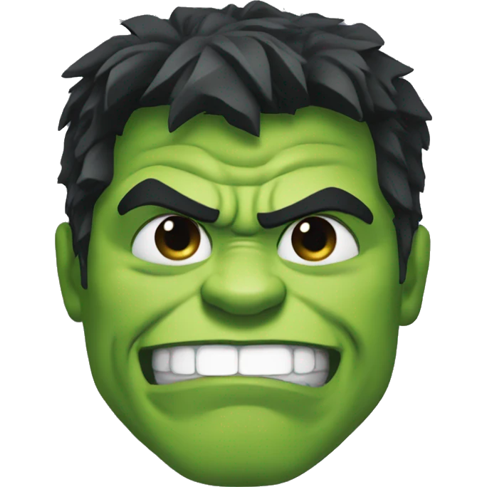 Hulk happy emoji