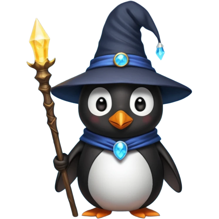 Penguin Wizard emoji